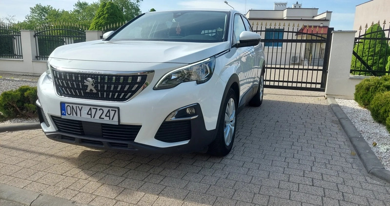 Peugeot 3008 cena 69900 przebieg: 189000, rok produkcji 2017 z Nysa małe 466